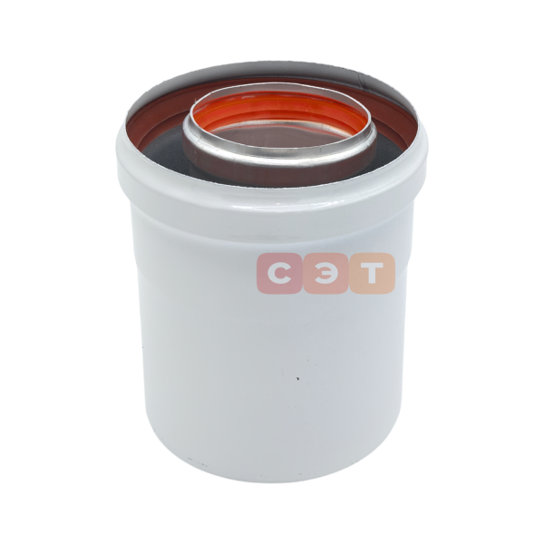 Адаптер коаксиальный вертикальный (хомут)  Camino Ø 60/100 мм (BAXI, Viessmann, Kiturami)